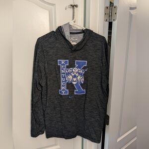 NIKE Kentucky Hooded Dry Fit Long Sleeve Shirt